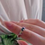 خاتم ملون خطير مقاس 18